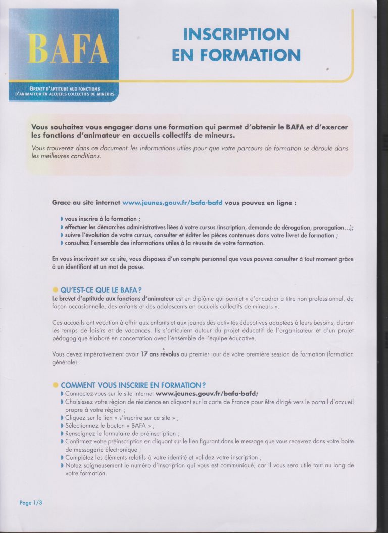 Stage d’approfondissement BAFA  Site de la commune de Bethencourtsurmer