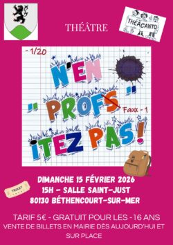 Affiche théâtre 2026